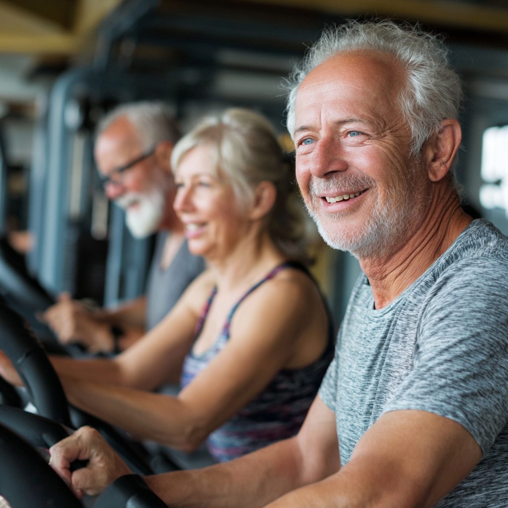 Middle-aged adults who follow individual physical activity programs